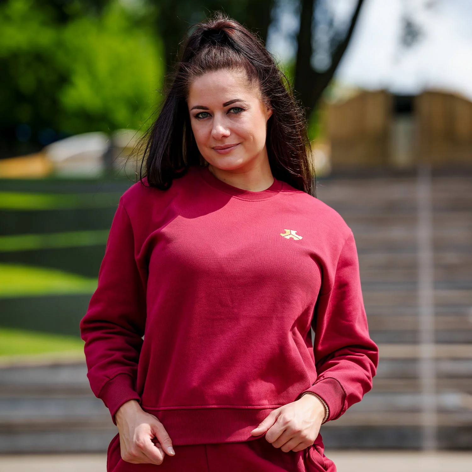 Defqon.1 Essential bordeaux boyfriend crewneck - Image 3