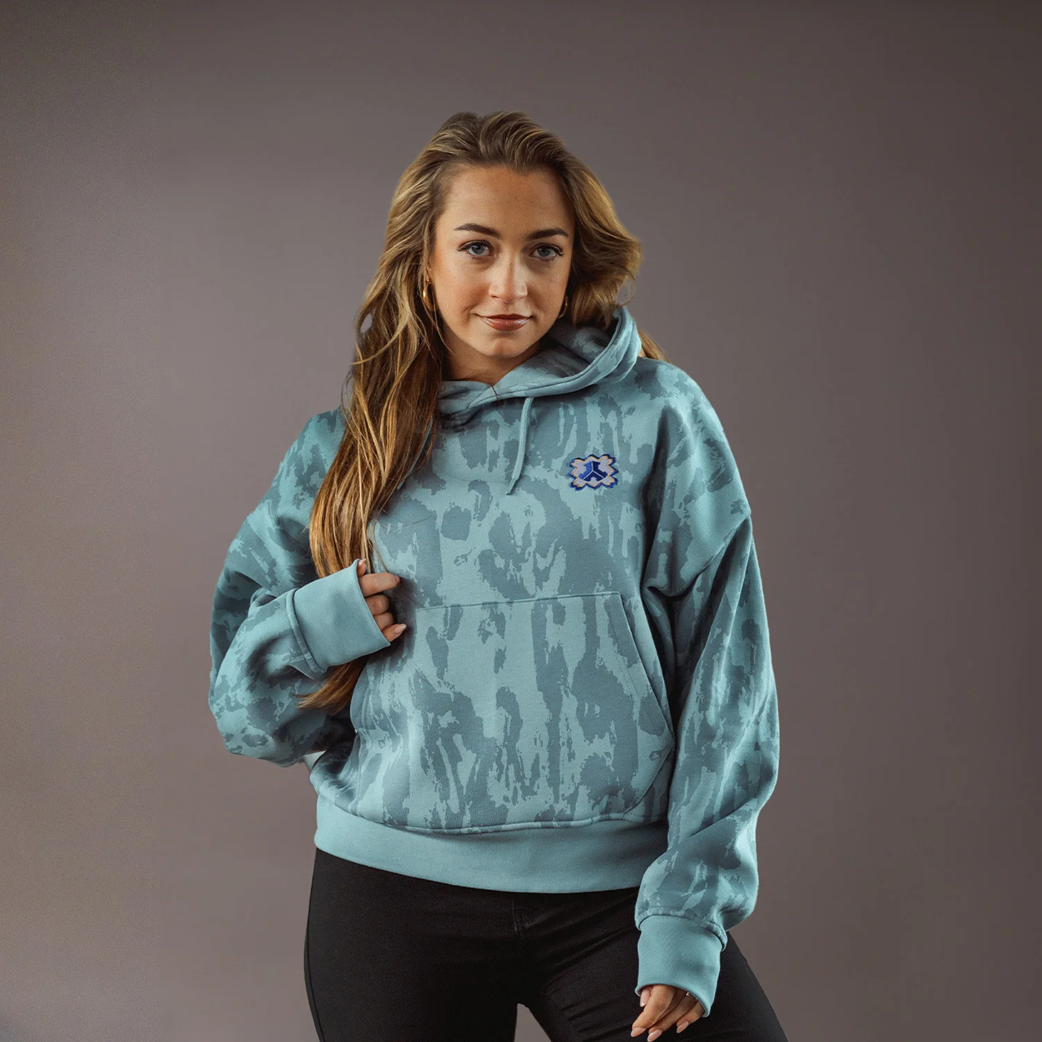 Defqon.1 Serene blue boyfriend hoodie - Image 3